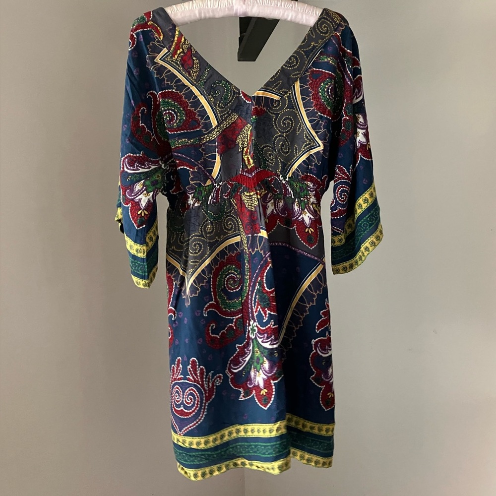 Baby Doll Print Dress V Neck Forever 21